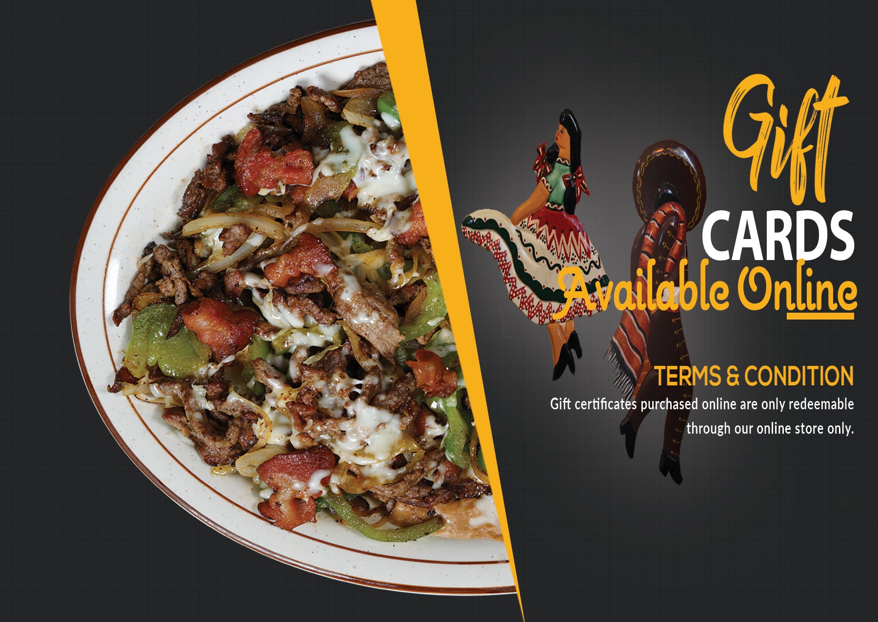 Amigos Mexican Cocina Gift Cards and Gift Certificate - 1906